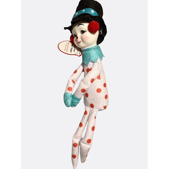 Mr. Christmas Snowman Knee Hugger Soft Plush With Vinyl Face Indoor Use Only - Picture 9 of 10